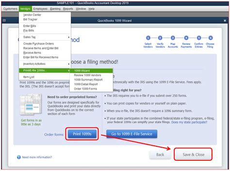 How To Print 1099s In QuickBooks Online